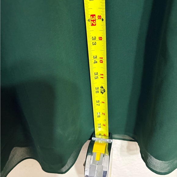 BNT Ann Taylor Forest Green Long Sleeve Dress Size 12 - Picture 6 of 6